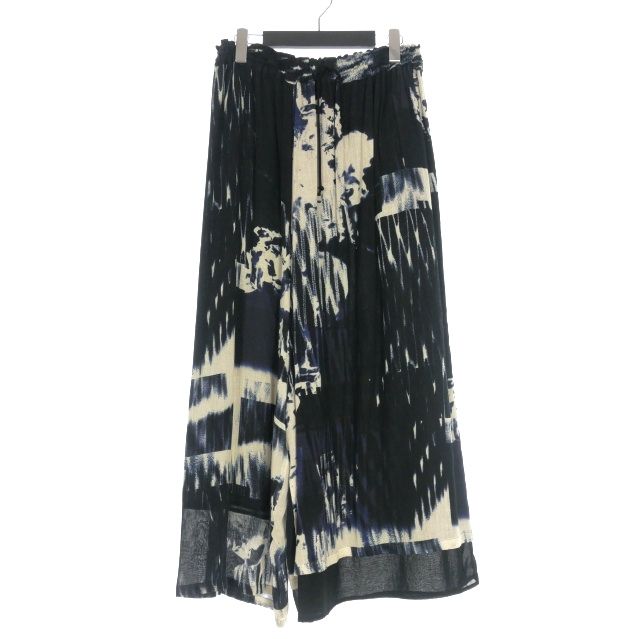 ワイズ Y's ヨウジヤマモト 20SS 総柄 アシンメトリー サルエルパンツ