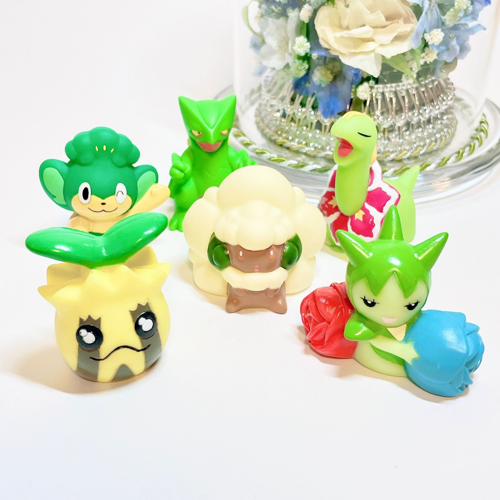 ポケモン 指人形１１１体　ポケモンフィギュア６体セット ポケモンキッズ 指人形 メガニウム ジュカイン 6体まとめ売りセット