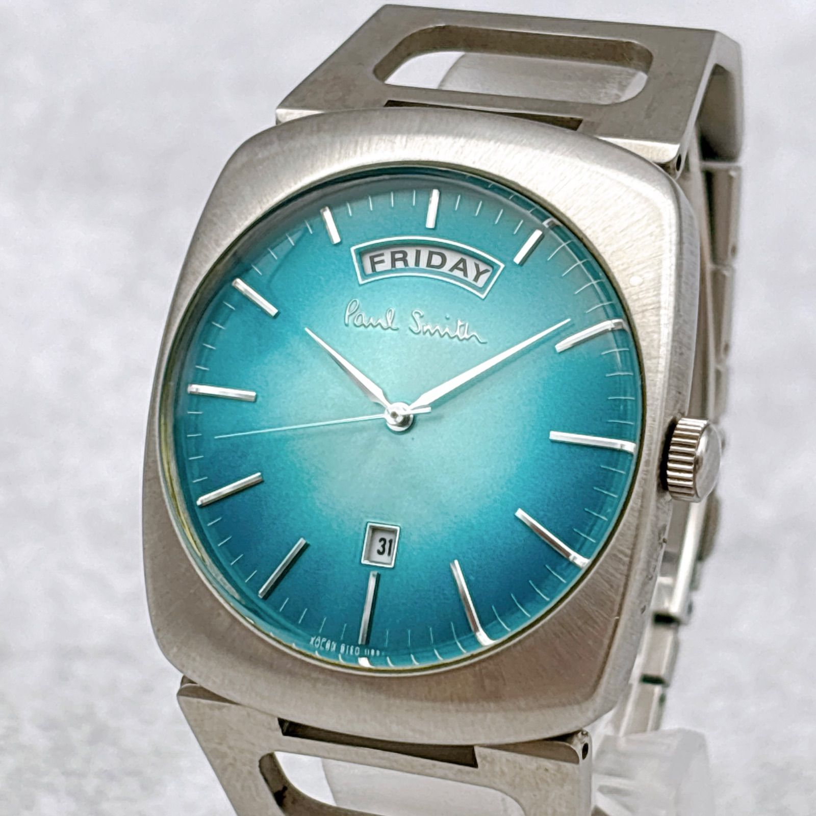 稼働 廃盤品 Paul Smith ポールスミス メンズ 腕時計 デイデイト 6150