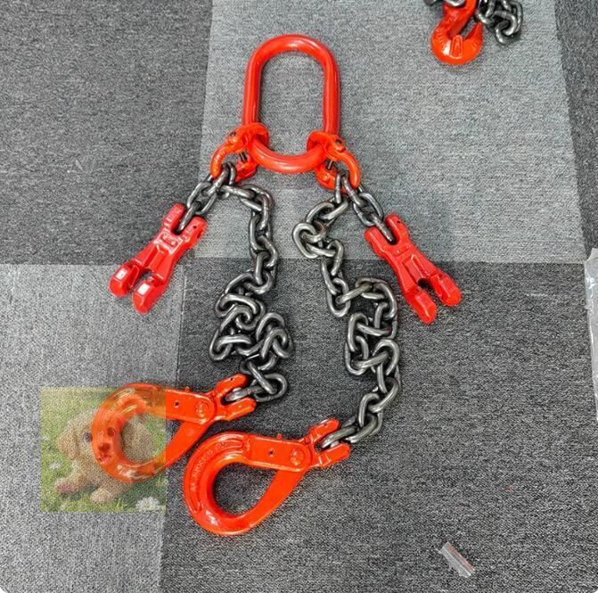  新入荷上質 運搬作業用に チェーンスリング スリングフックタイプ G 80マンガン鋼製 使用荷重2 t 2本吊り ェーン径6 mm 長さ1 5ｍ 調節器 その他 住宅設備