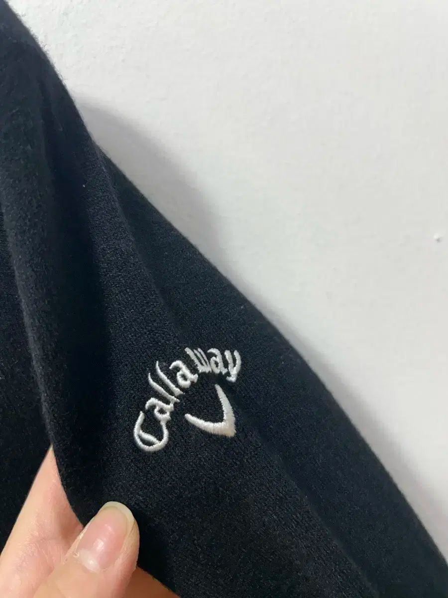 85 /S キャロウェイ ブラック Vネック ニット Callaway キャロウェイ