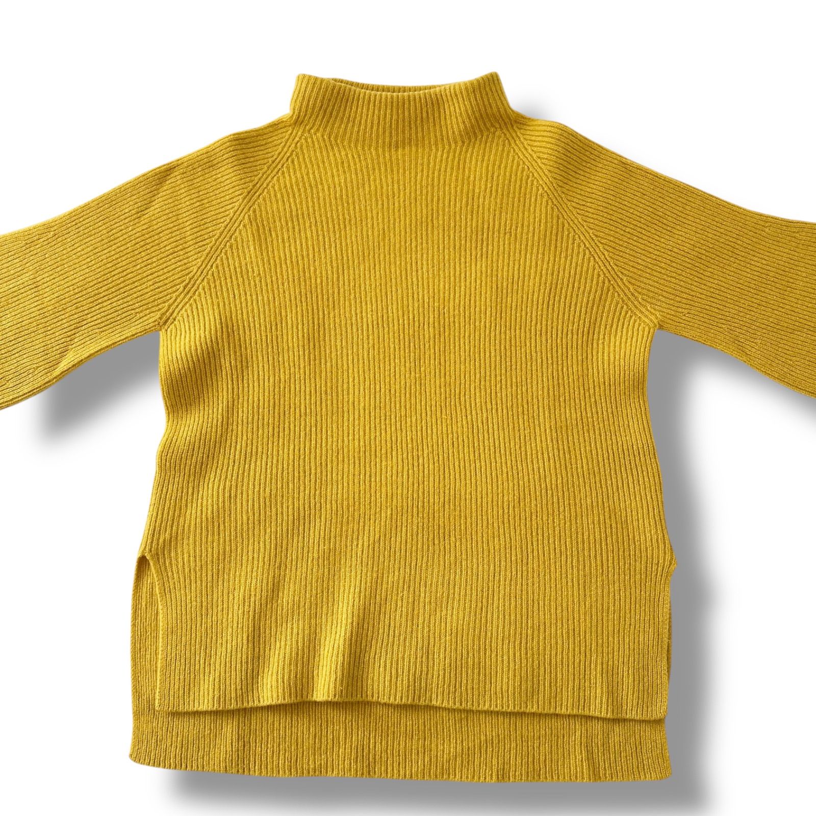 ガリャルダガランテ リブボトルニット プルオーバー イエロー フリーサイズ ウール