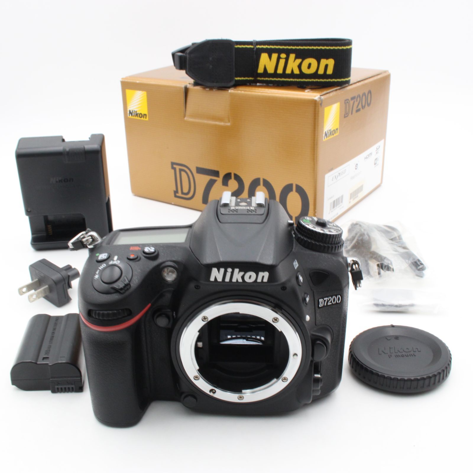 ショット数91970 Nikon ニコン D 7200 ボディ デジタル 一眼レフ カメラ 元箱 付き 90007