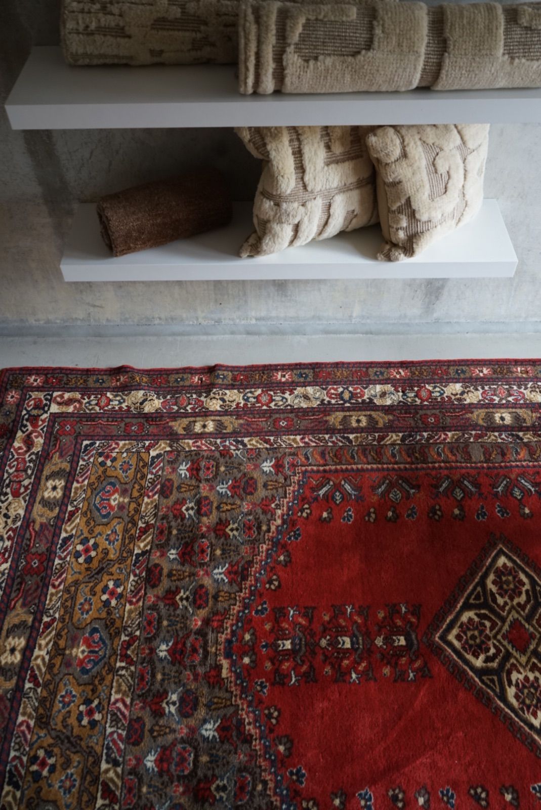 ヴィンテージラグ トルコ クラ レッド 1950-1960年代 277 × 171 cm No