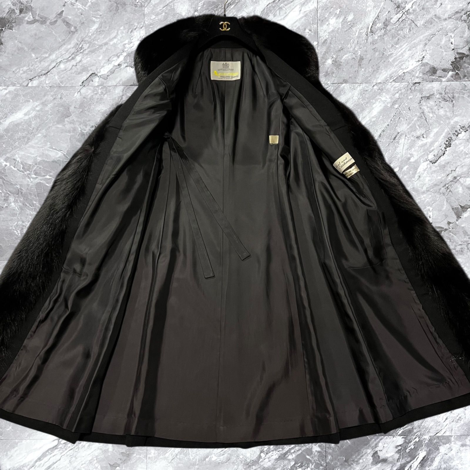 Aquascutum アクアスキュータム ロングコート ベルテッドコート