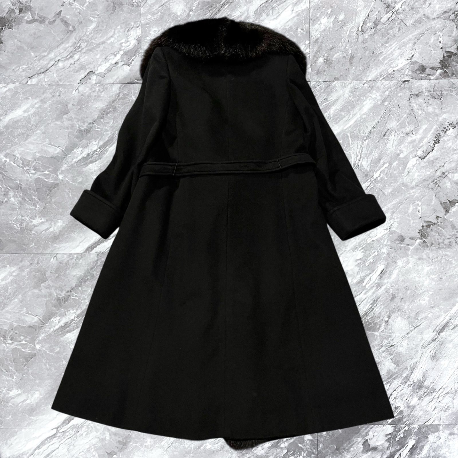 Aquascutum アクアスキュータム ロングコート ベルテッドコート