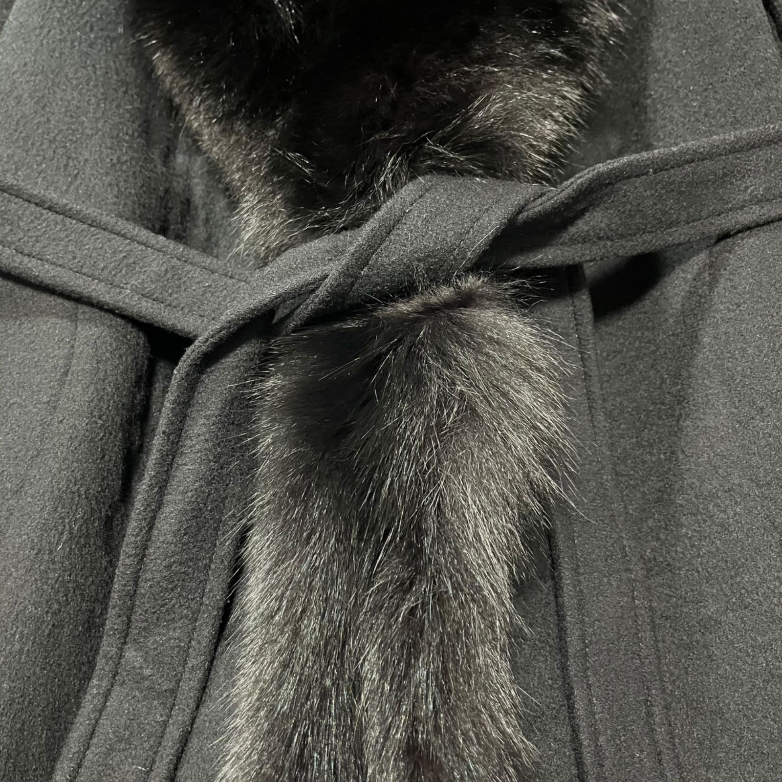 Aquascutum アクアスキュータム ロングコート ベルテッドコート ウール