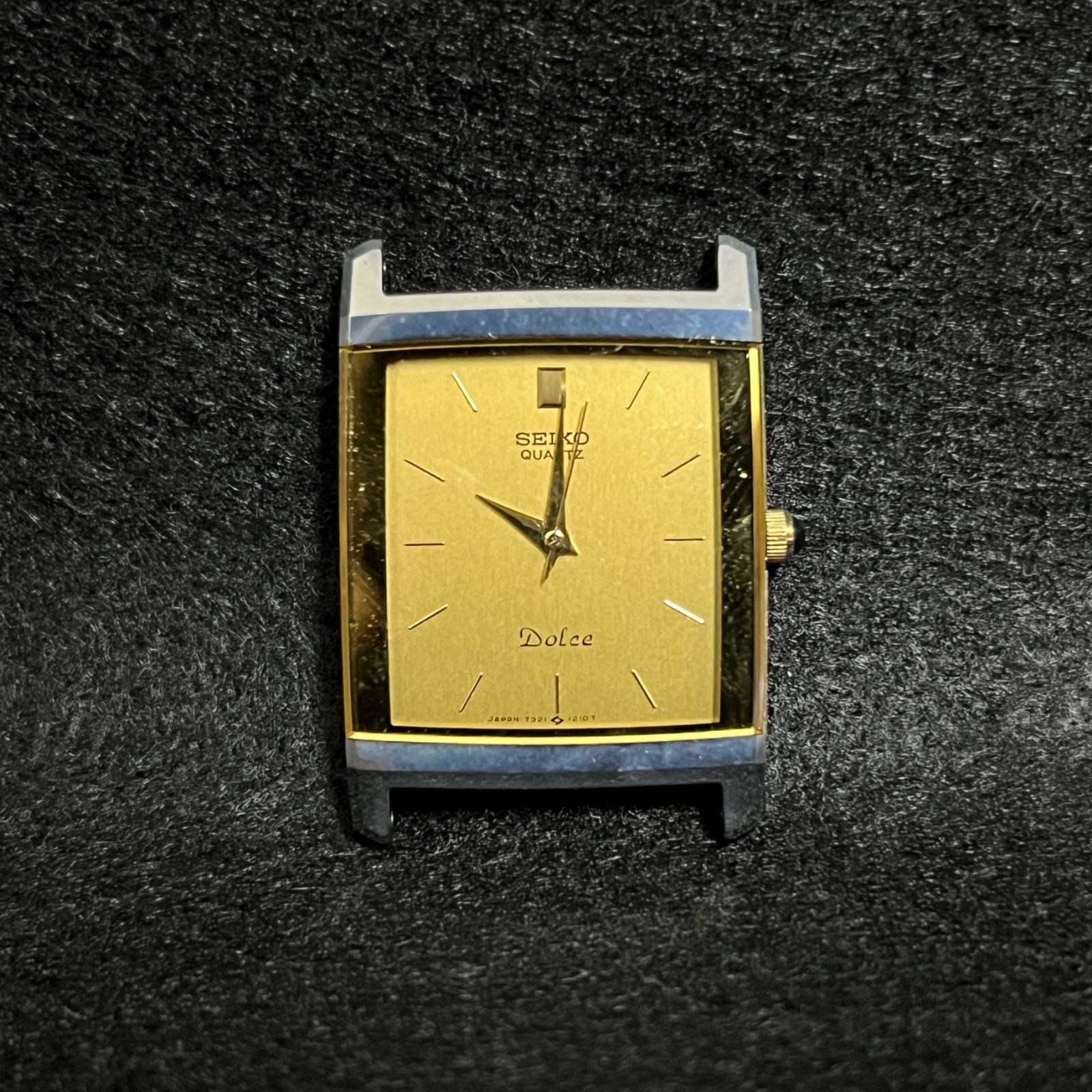 動作確認済み】 希少 SEIKO DOLCE スクエア型 80年代 ヴィンテージ