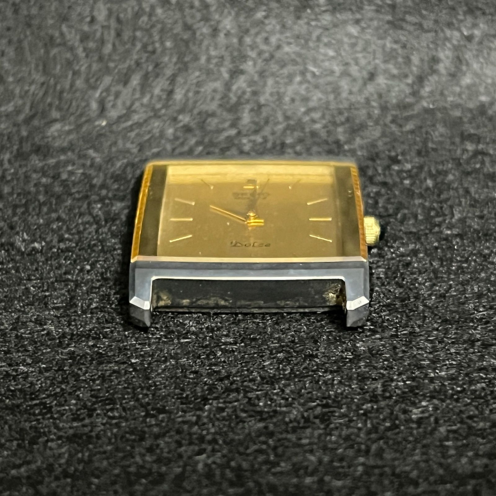 動作確認済み】 希少 SEIKO DOLCE スクエア型 80年代 ヴィンテージ