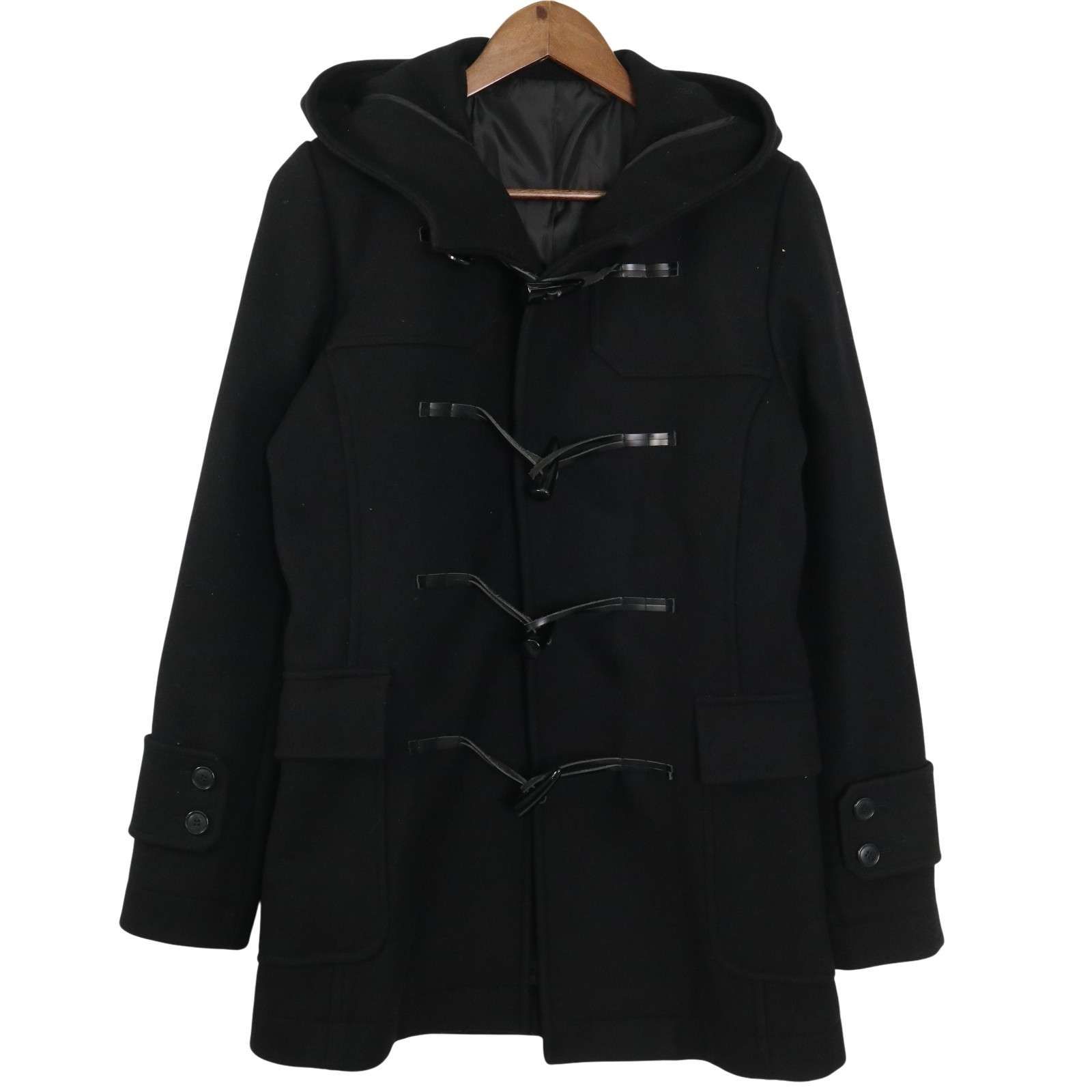 Lui's ニットダッフルコート Lui's ルイス 秋冬 ウール☆ ダッフル コート Sz.M メンズ 黒 - メルカリ