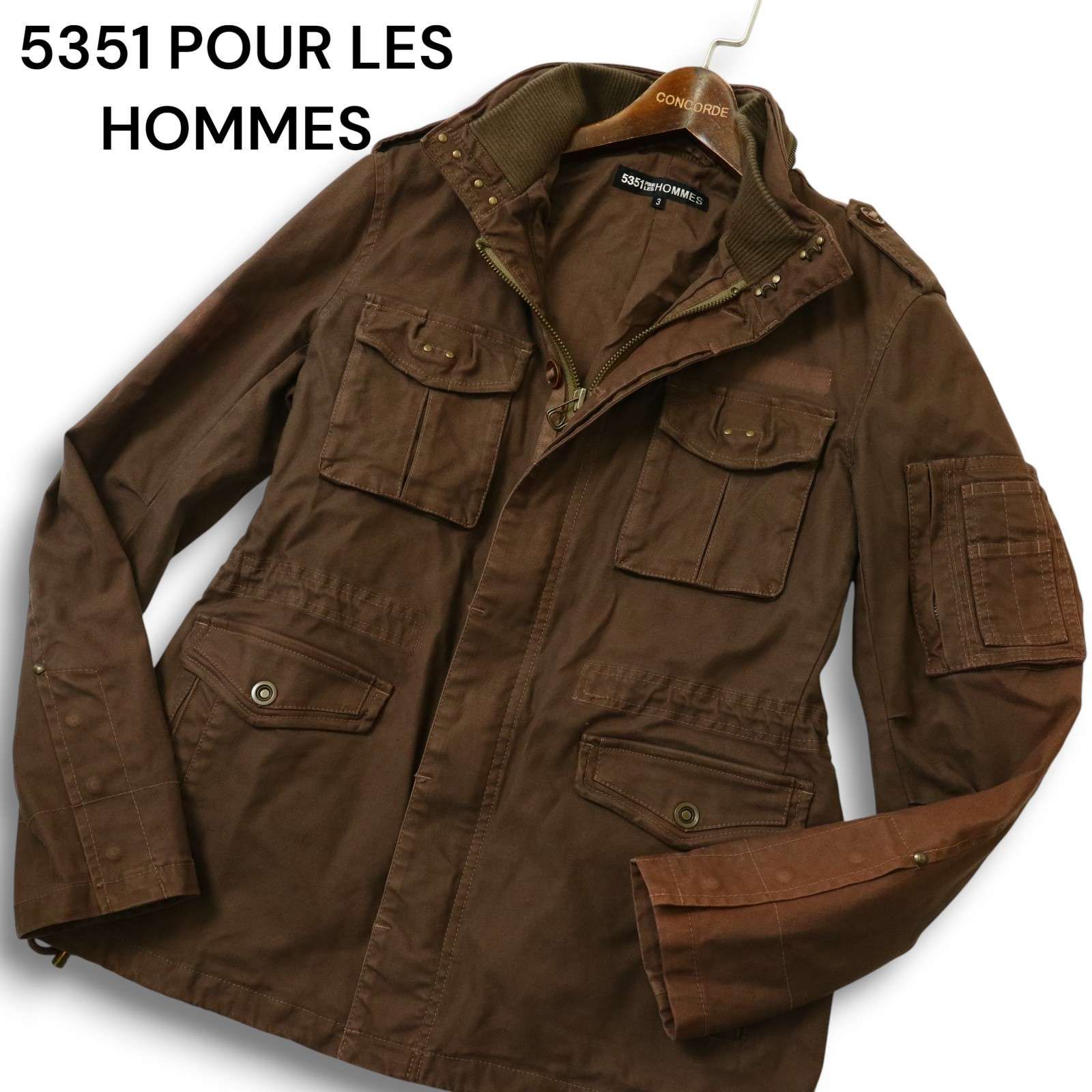 5351 POUR LES HOMMES 5351プールオム 通年☆ ミリタリー フィールド 