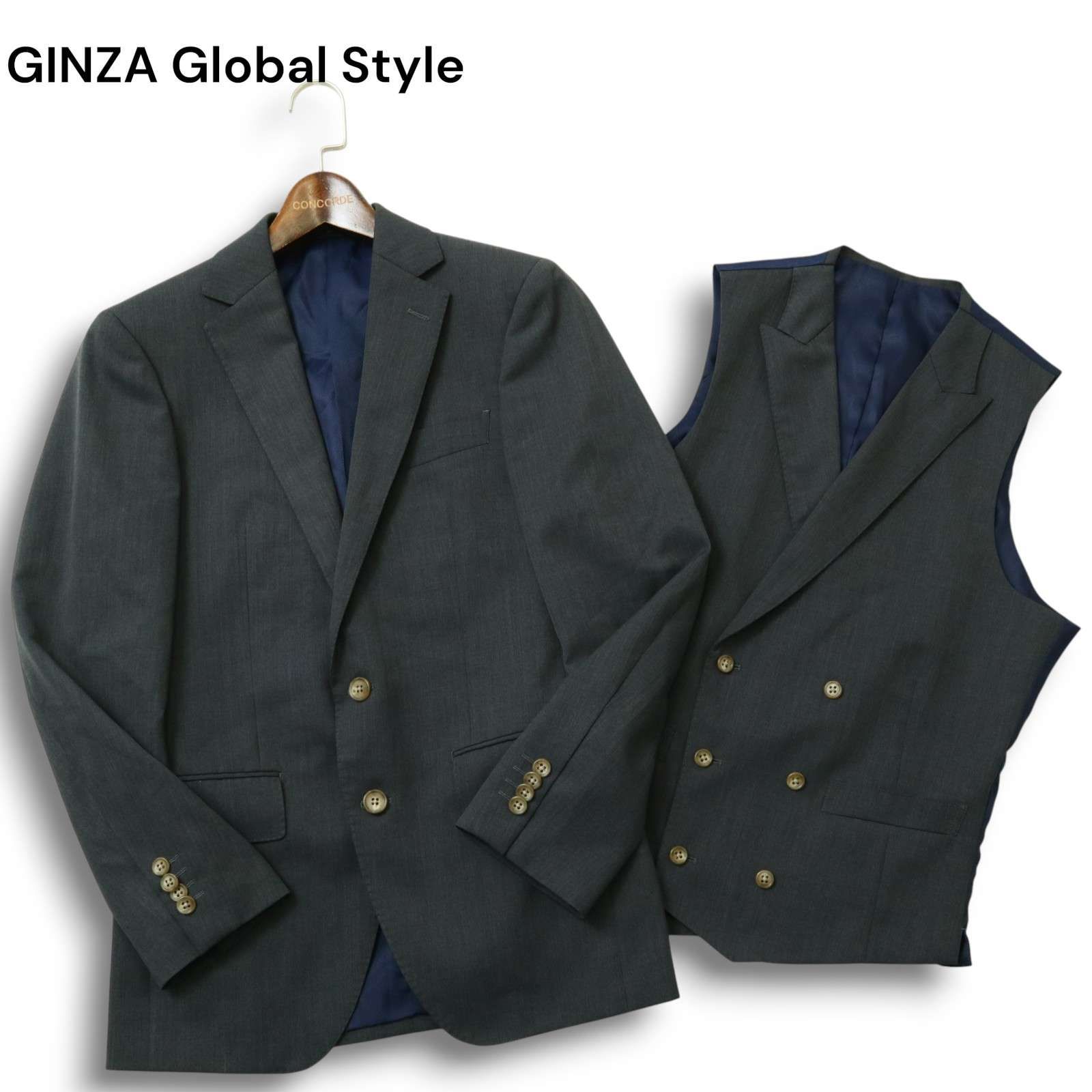 GINZA Global Style 銀座グローバルスタイル 通年 総裏 ウール混 