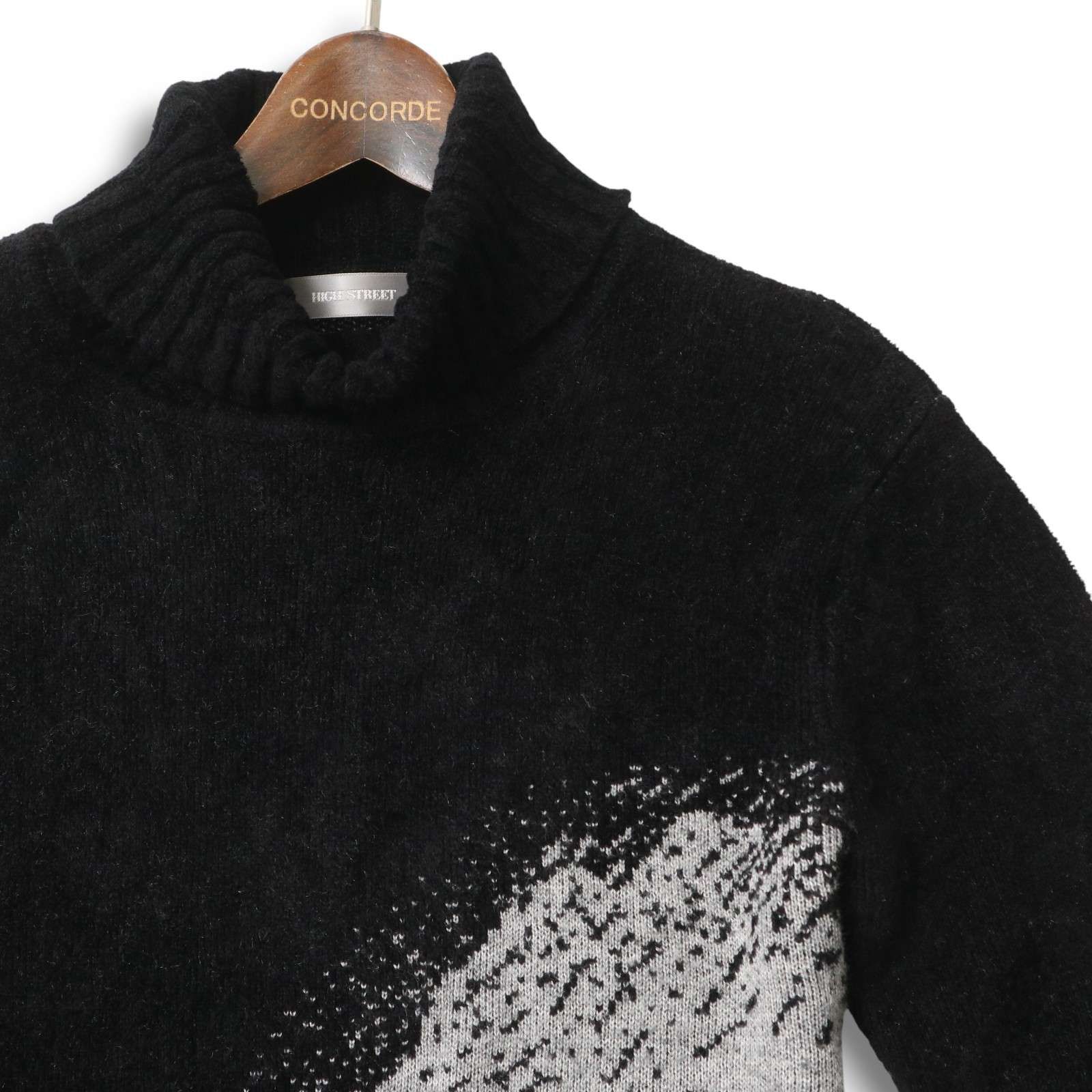 HIGH STREET ハイストリート 秋冬 ウール混☆ ダブルジップ ニット 