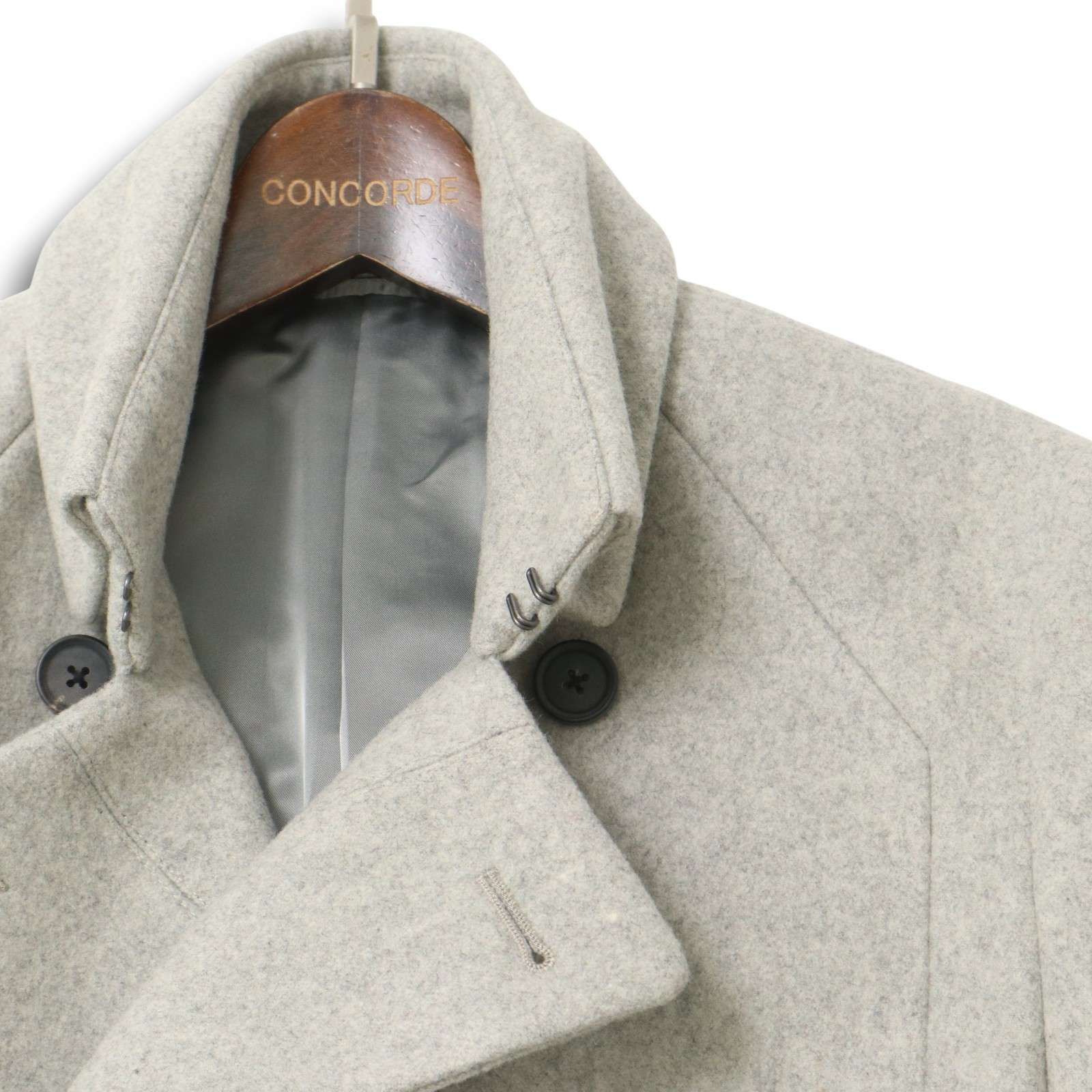CK Calvin Klein カルバンクライン 秋冬 メルトン ウール Pコート Sz.L