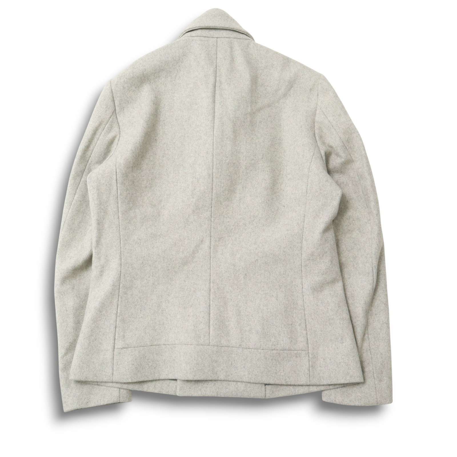 CK Calvin Klein カルバンクライン 秋冬 メルトン ウール Pコート Sz.L