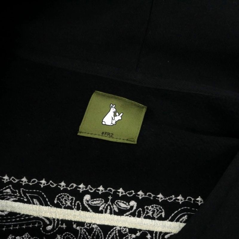 エフアールツー FR2 伊勢限定 Embroidery Paisley Pattern Zip-up 