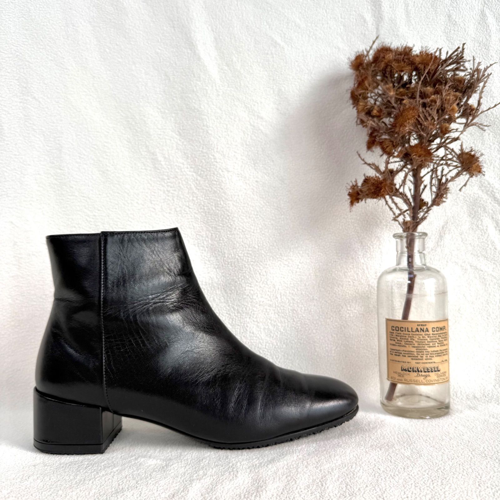 極美品✨ファビオルスコーニ スクエアトゥ サイドジップ ショート