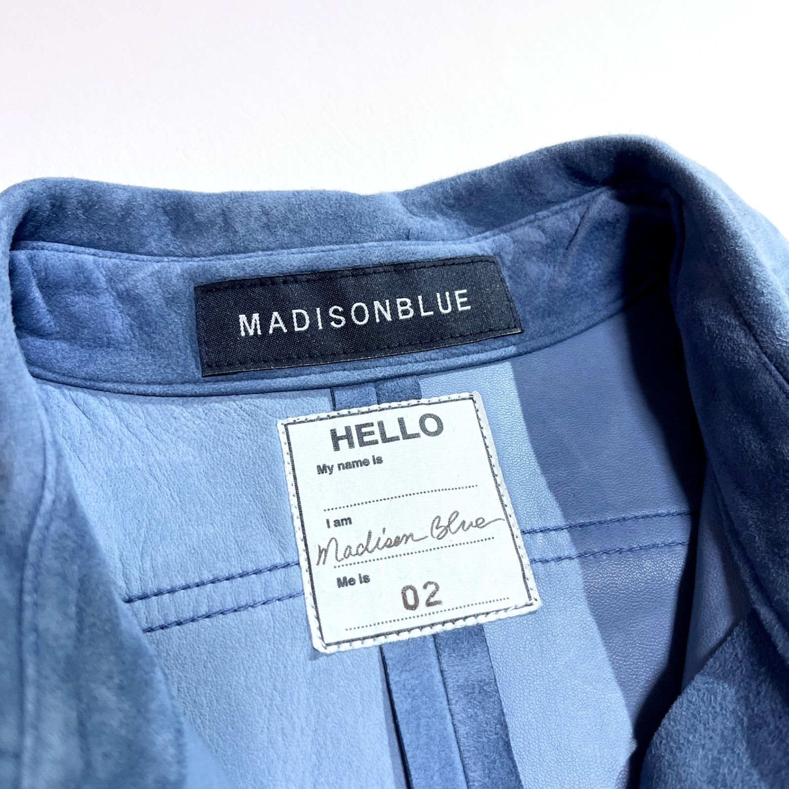 cj83 新品 MADISONBLUE 訳あり 定価25万 本革 スエード ハンプトン 