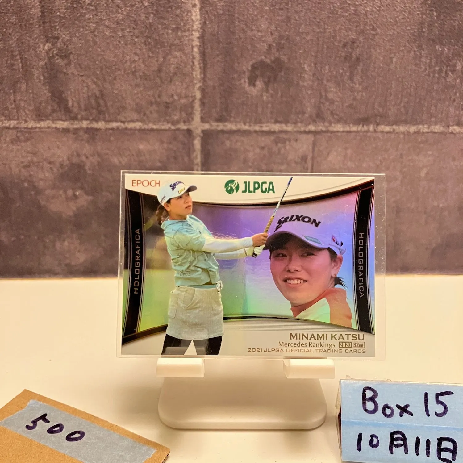 EPOCH ONE JLPGA 2022 シグネチャーセット 直筆サイン 勝みなみ 02/10