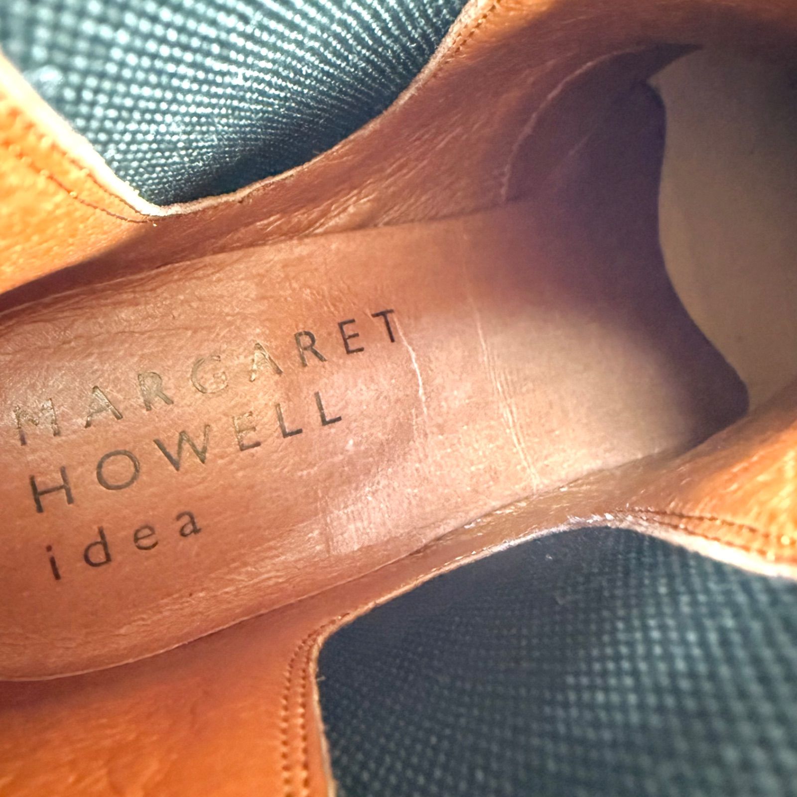 極美品✨マーガレットハウエルアイデア サイドゴア レザー ショート