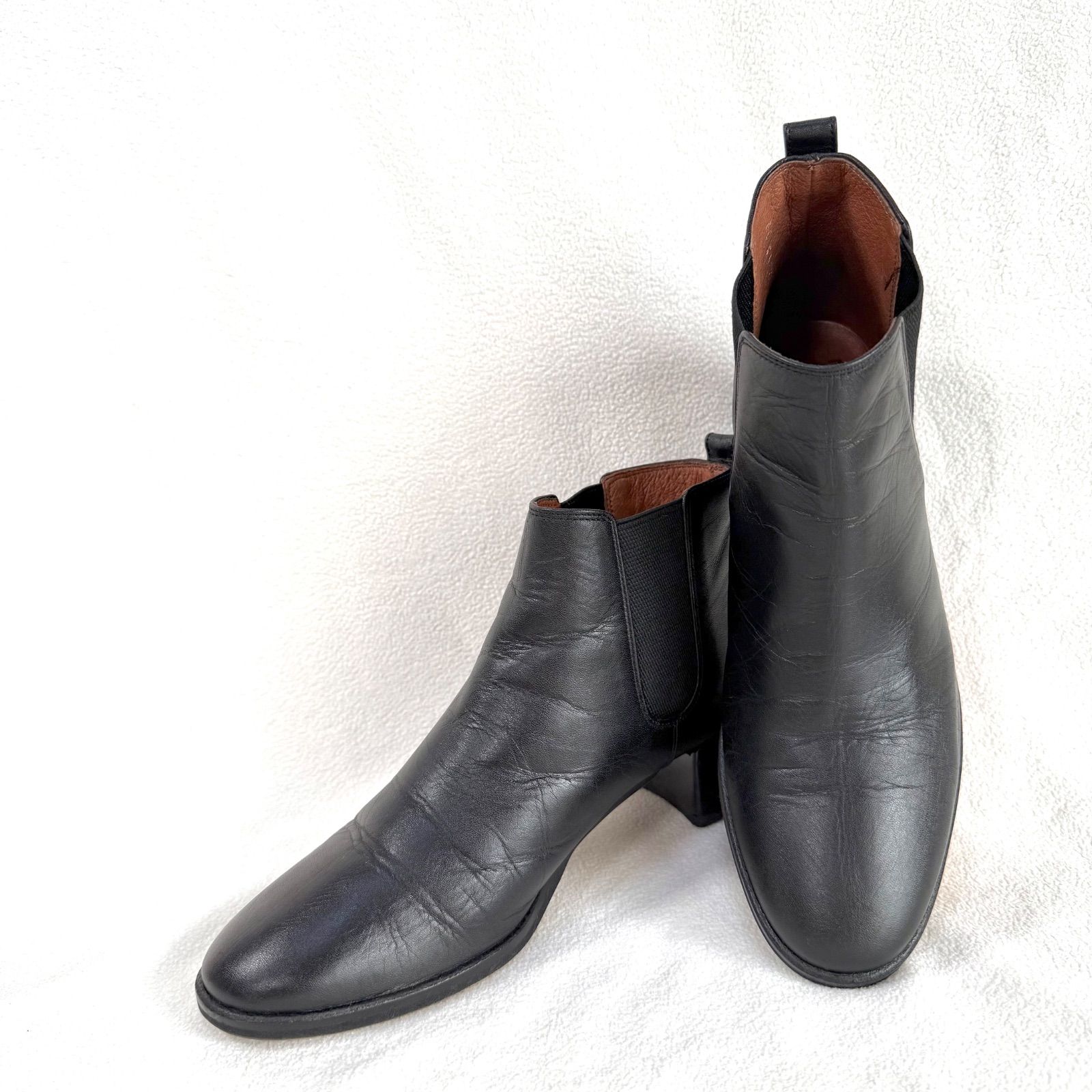 極美品✨マーガレットハウエルアイデア サイドゴア レザー ショート