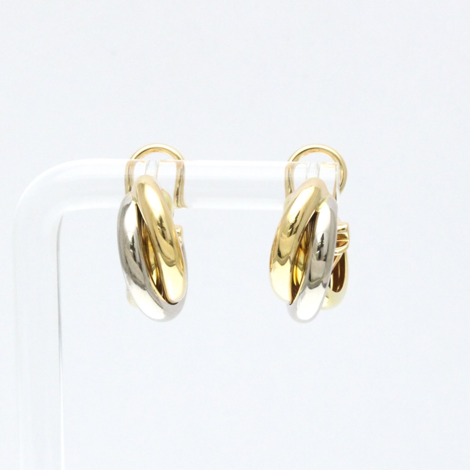 K18 トリニティ　ピアス　ノーブランドです。 カルティエ(Cartier) トリニティピアス 無し K18イエローゴールド
