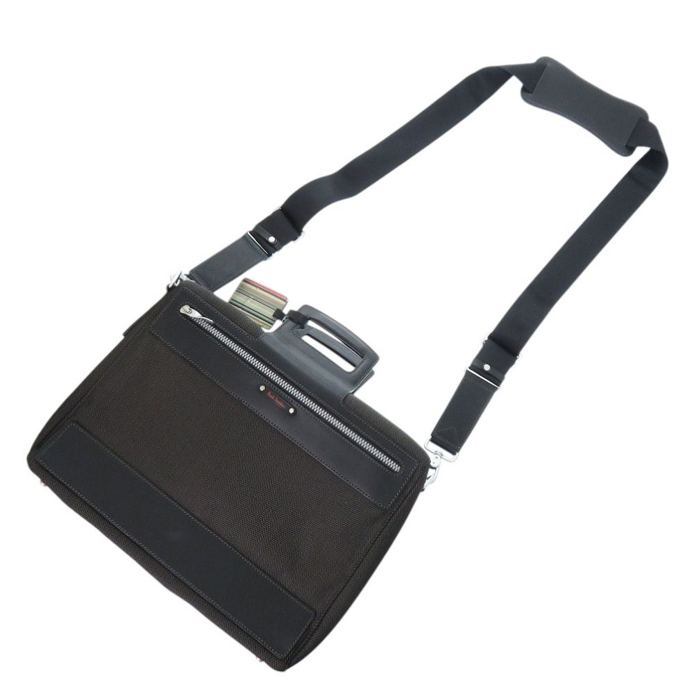 ポールスミス 2WAY キャンバス ブラック ビジネスバッグ ブリーフ