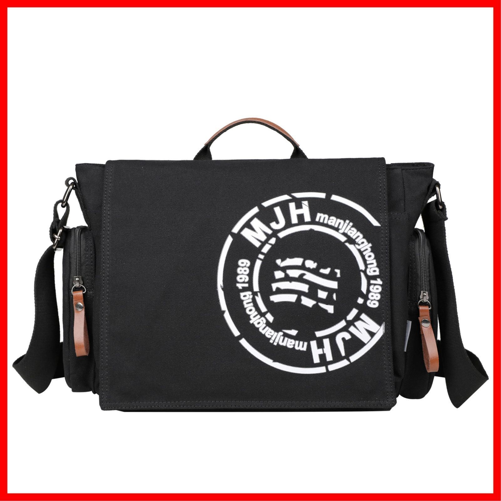 【最短発送】a4サイズ 肩掛け斜めがけバッグ 帆布 大容量 メッセンジャーバッグ メンズ 丈夫 トート ショルダーバッグ 6色 [RAKEE]