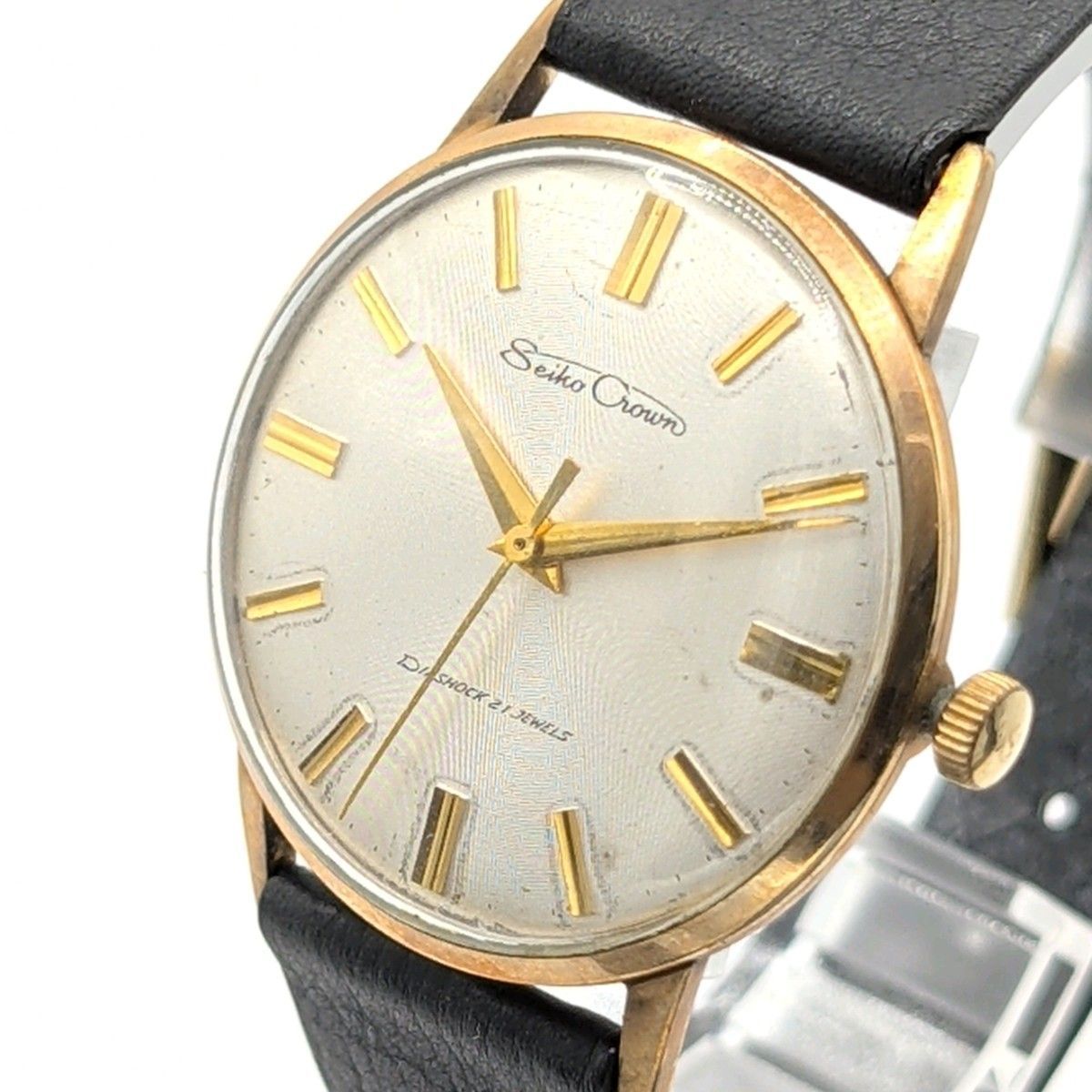 SEIKO 送料込 稼働品 SEIKO CROWN セイコークラウン ゴールド 手巻き 