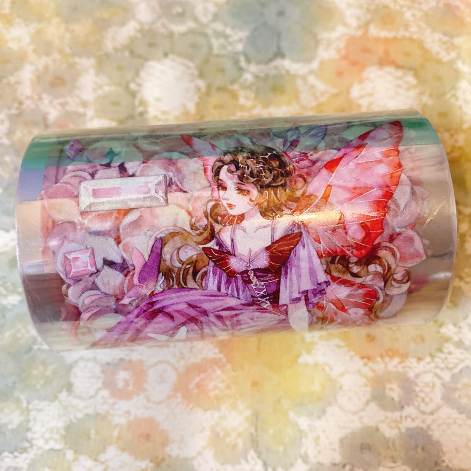 2510106 脂蝶紅 巨光綿 海外マスキングテープ巻き売り 人物マスキング