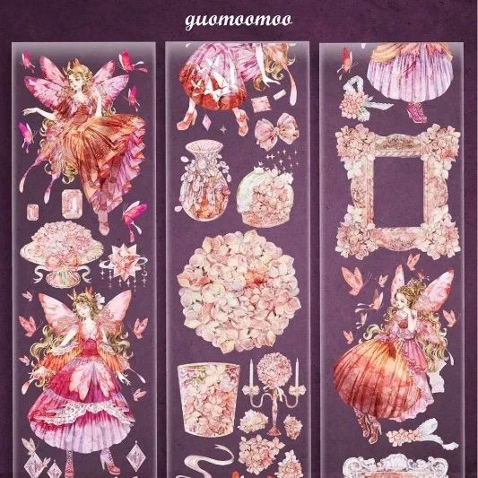 【蝶マステ多め】装飾マステ 新品 まとめ売り 10巻 海外マスキングテープ 2510106 脂蝶紅 巨光綿 海外マスキングテープ巻き売り 人物マスキング