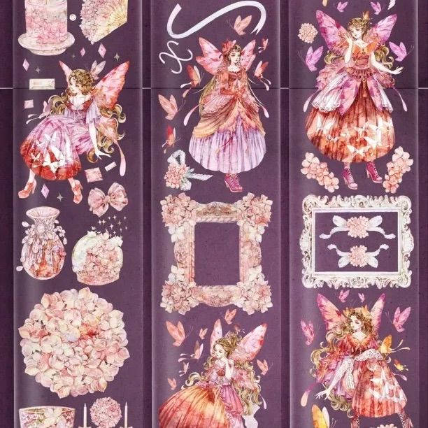 2510106 脂蝶紅 巨光綿 海外マスキングテープ巻き売り 人物マスキング