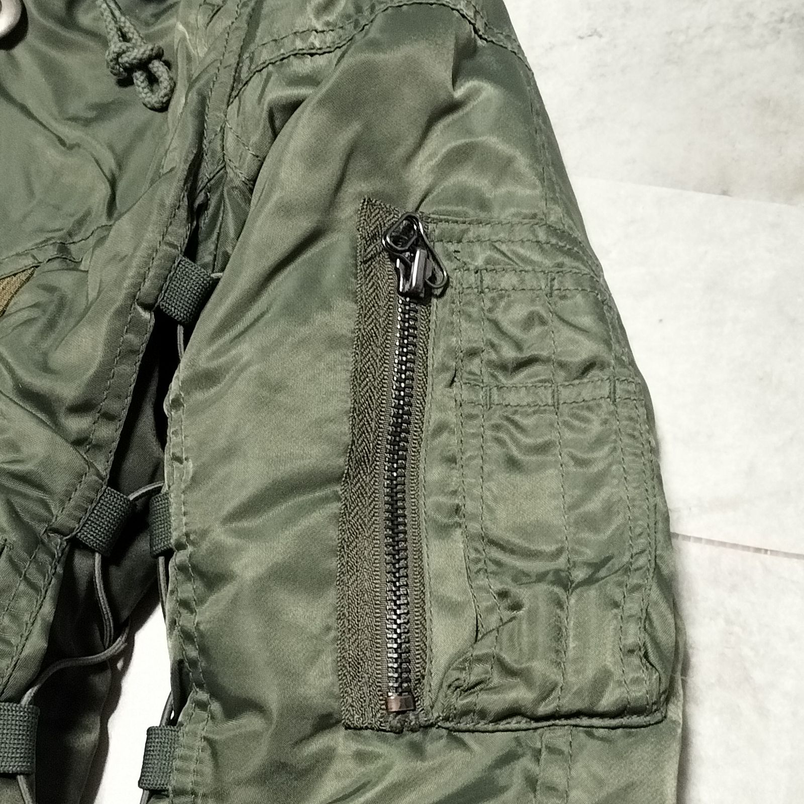 美品】AVIREX フライトジャケット N-2B ラクーンファー Мサイズ カーキ