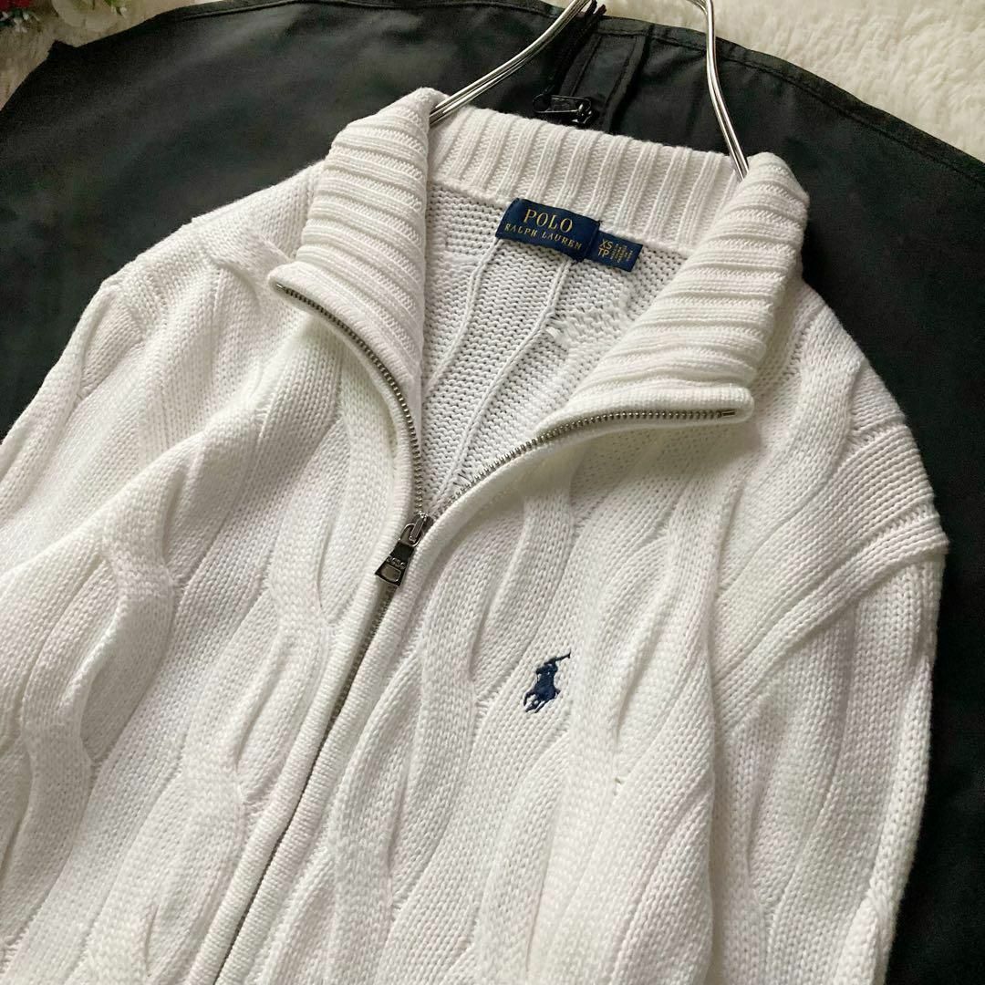 ポロラルフローレン ケーブルニットカーディガン ドライバーズニット