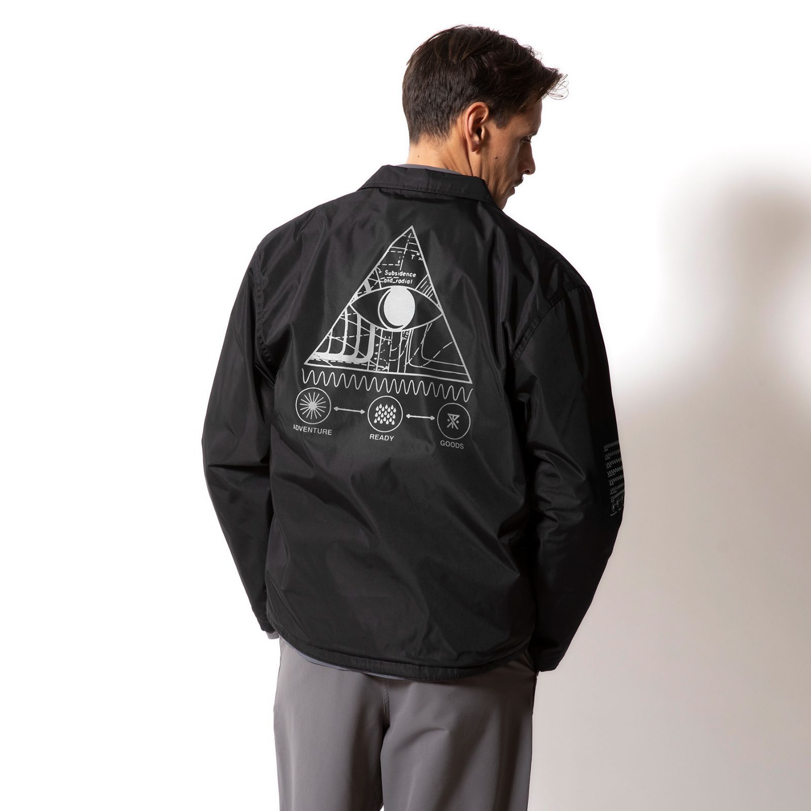 ROARK コーチジャケット ロアーク “3RD EYE” COACHES JACKET BLACK