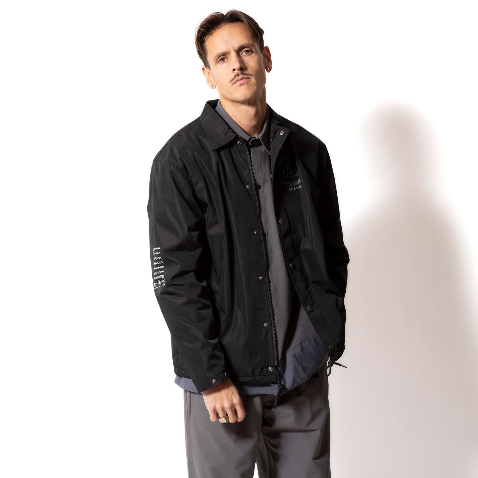 ROARK コーチジャケット ロアーク “3RD EYE” COACHES JACKET BLACK