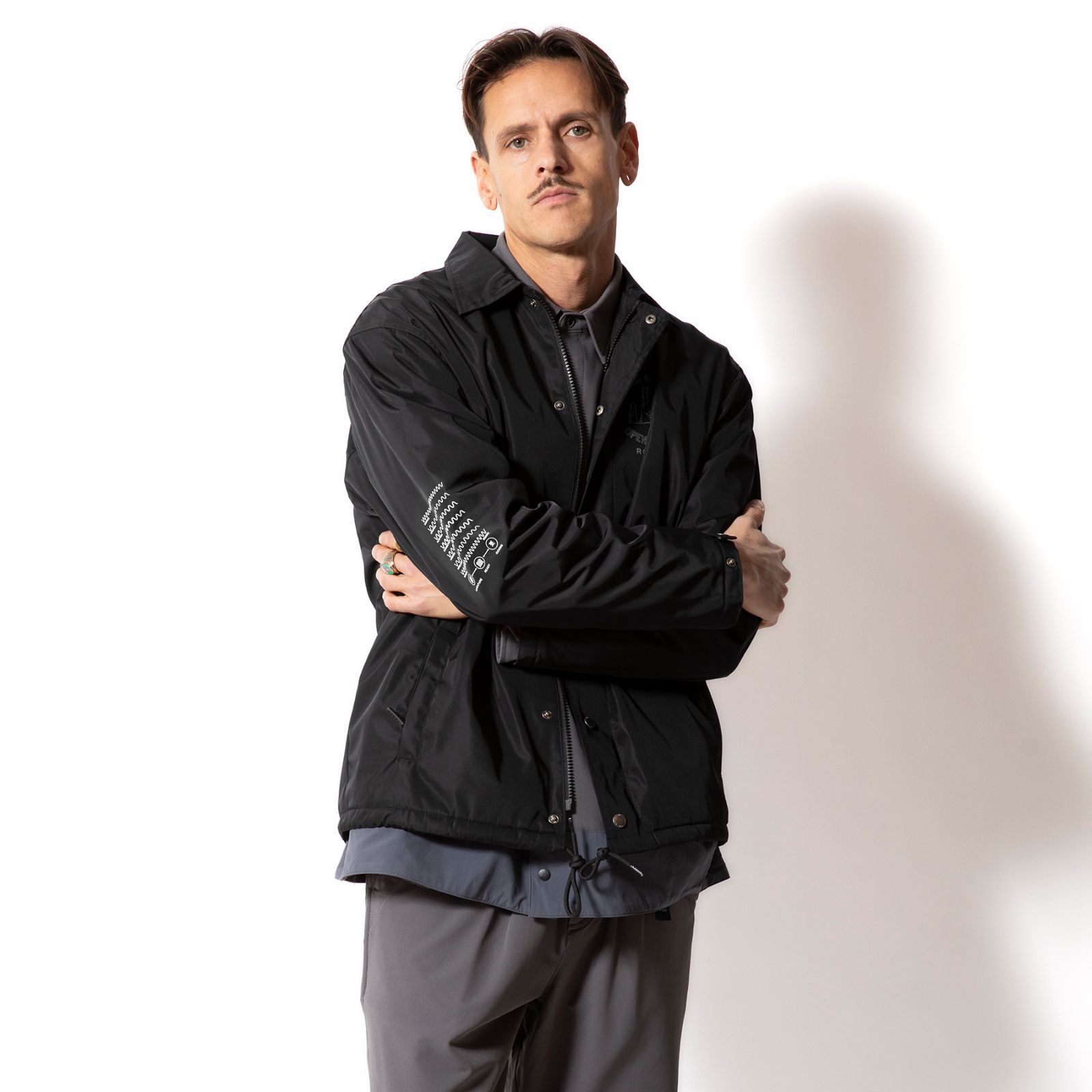 ROARK コーチジャケット ロアーク “3RD EYE” COACHES JACKET BLACK