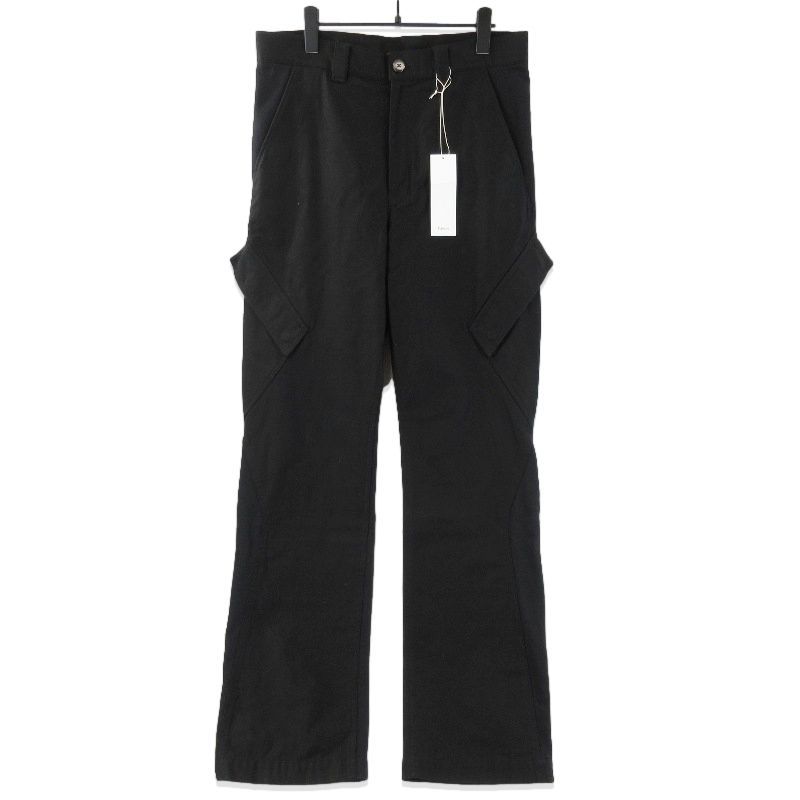 未使用 Fujimoto フジモト Dia Trousers FJ25S-60-001 カードパンツ 切替 日本製 ブラック 黒 2 タグ付き 71014005