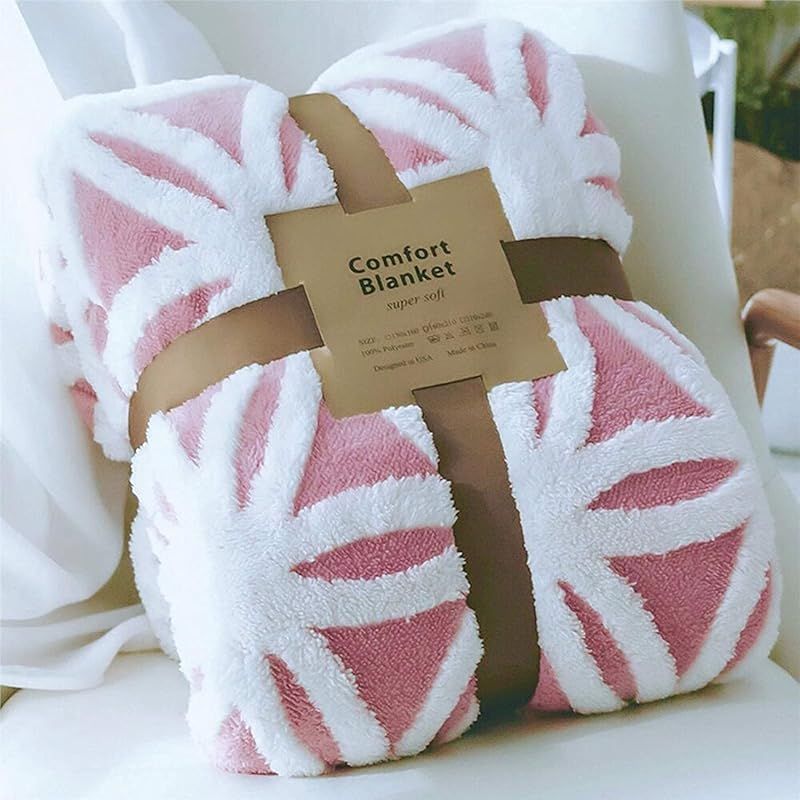 【新品】 sledar(スレダー) 毛布 掛け毛布 ハーフ ひざ掛け 羽織れる 大判 発熱二枚合わせ パイル シープ調 ふわふわ 丸洗いOK 抗菌防臭 防ダニ加工 北欧風 プレゼント 秋冬 (100ｘ130cm,ピンク)