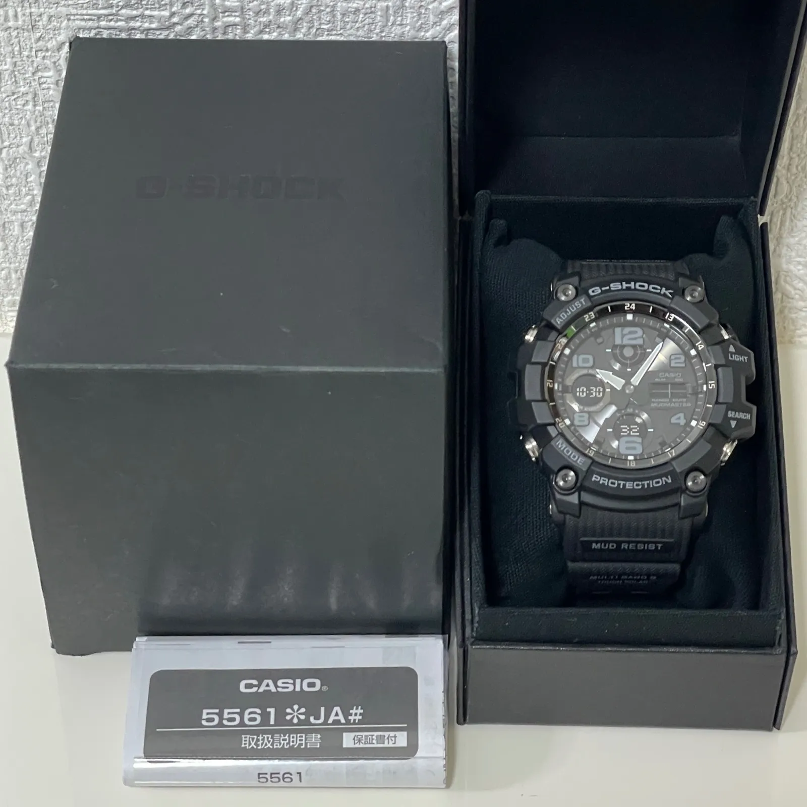 G-SHOCK GWG-100 【5561】 美品 G-SHOCK マッドマスター GWG-100-1AJF メンズ 電波ソーラー アナデジ