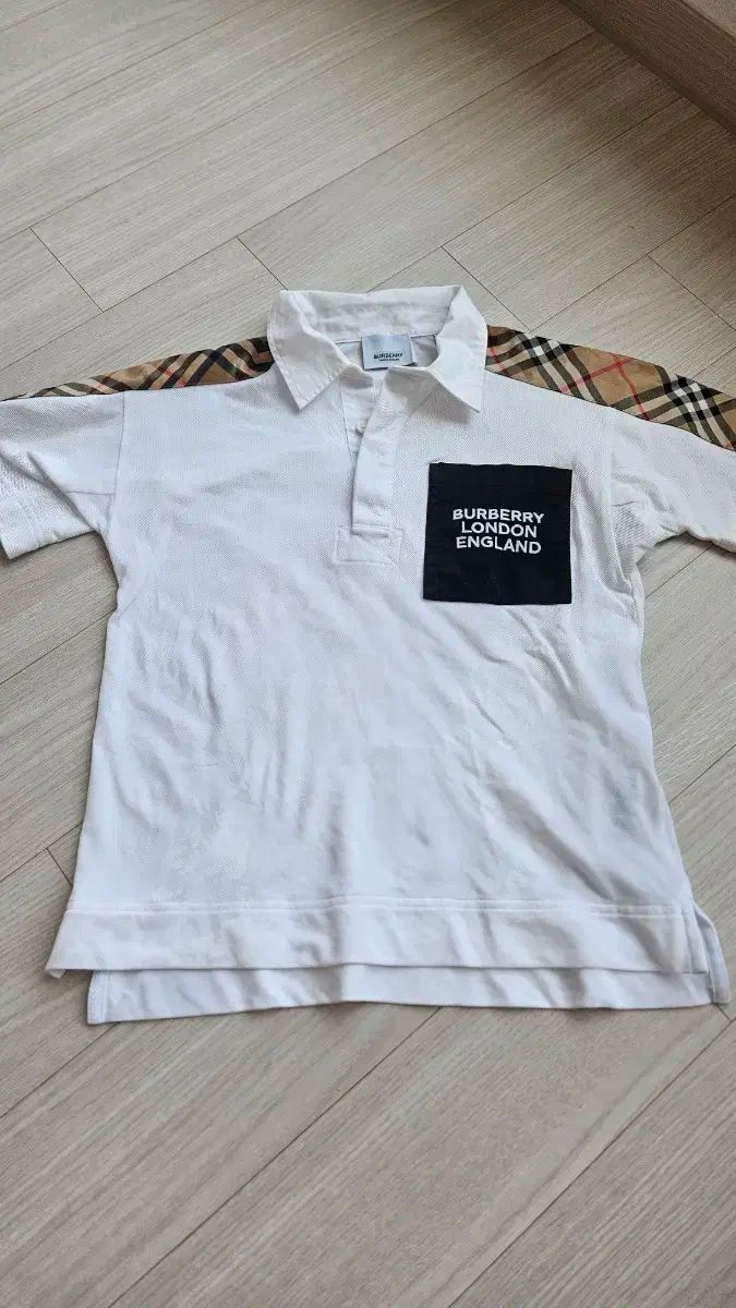 バーバリーキッズ 半袖ピケTシャツ 10Y 状態A級