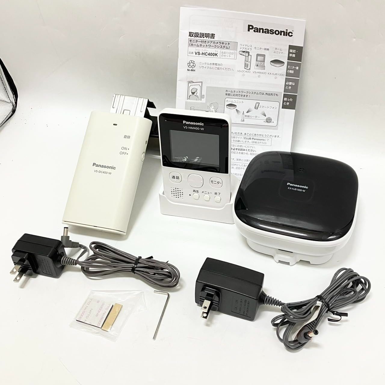 パナソニック モニター付きドアカメラキット VS-HC400K-W ◇状態