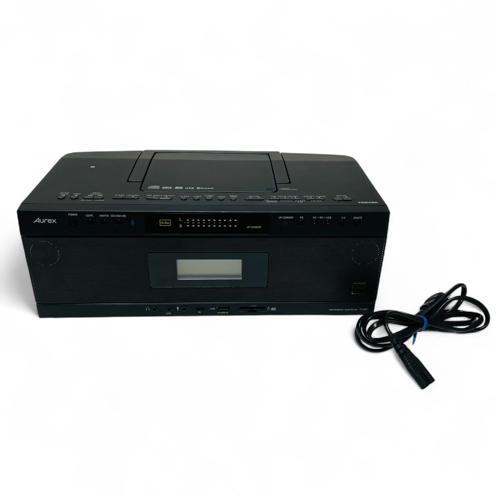 東芝 ハイレゾ対応 Bluetooth/SD/USB/CDラジオ TY-AH1 中古】東芝