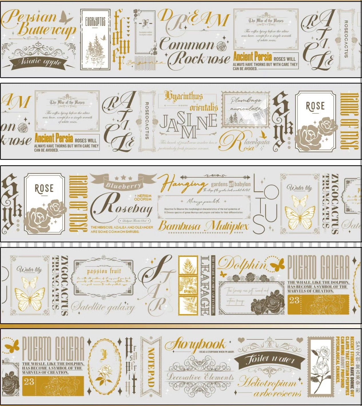 【8290】海外　マステ　5m巻売り　PETマスキングテープ 8469】海外 マステ 5m巻売り PETマスキングテープ 8290】海外 マステ