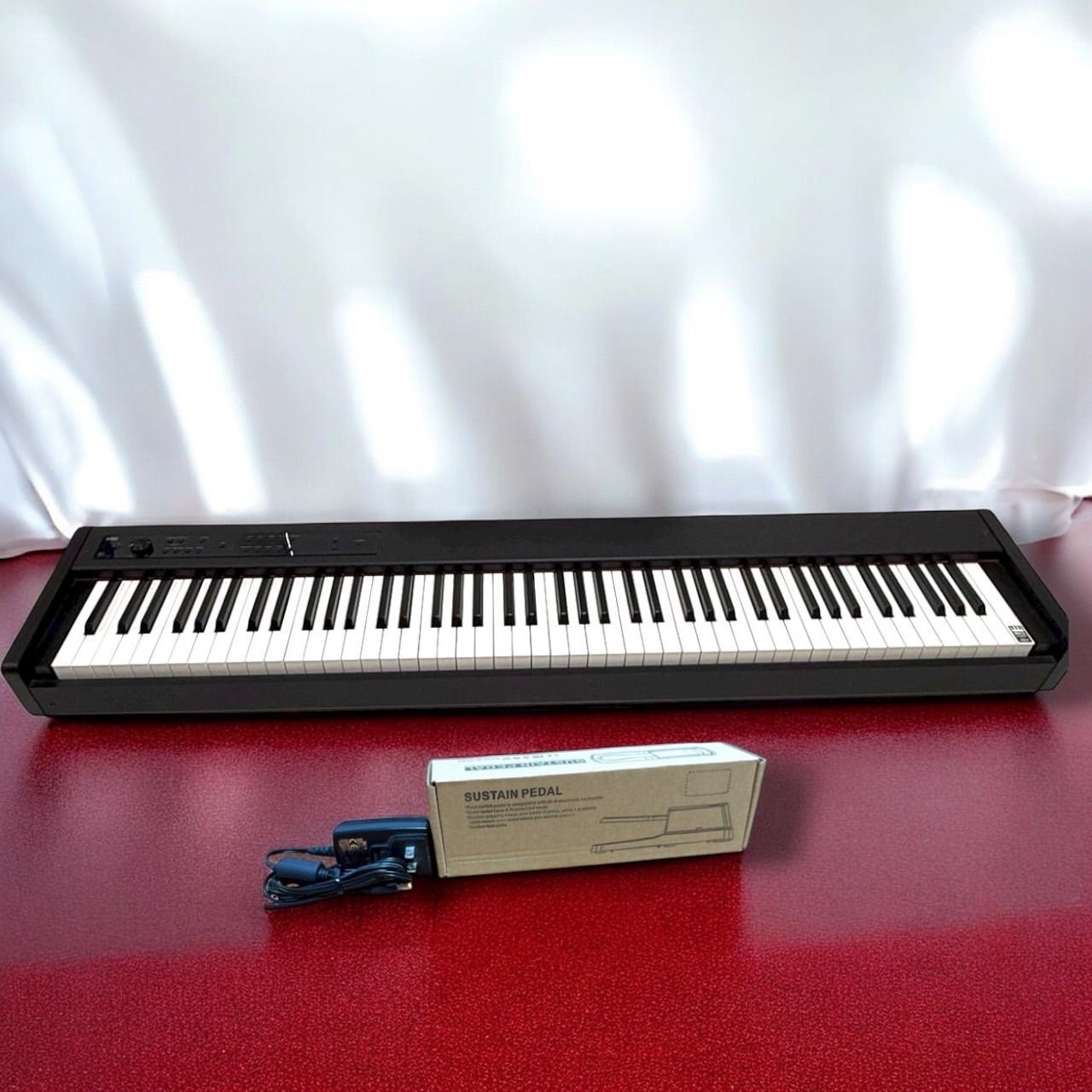 ☆送料無料 美品 KORG コルグ D1 ブラック 電子ピアノ 88鍵盤 日本製