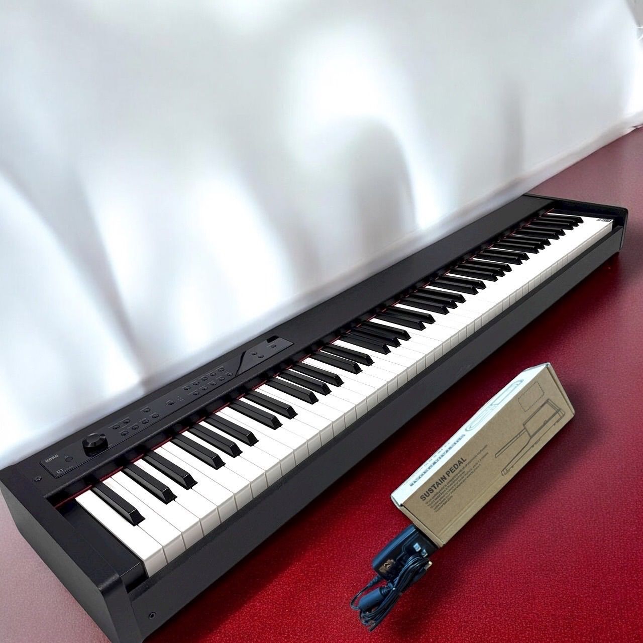 ☆送料無料 美品 KORG コルグ D1 ブラック 電子ピアノ 88鍵盤 日本製