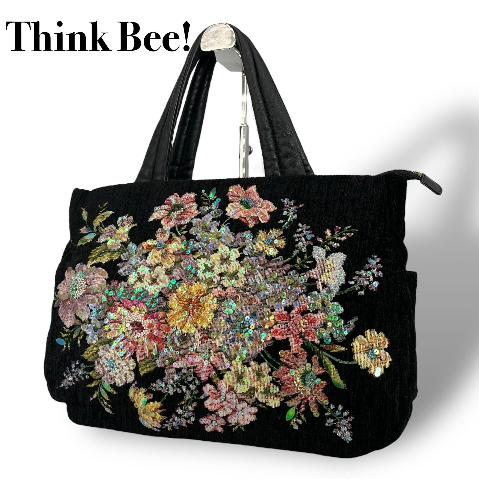 極美品】Think Bee! シンクビー トートバッグ レディース ゴブラン織り