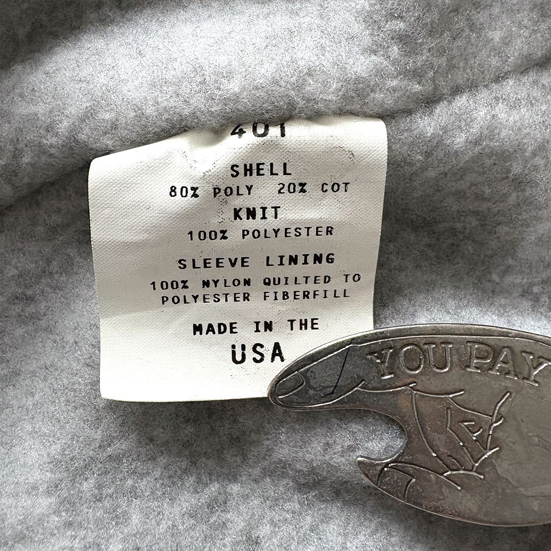 ウォームアップジャケット フリースライナー ナイロンジャケット L USA