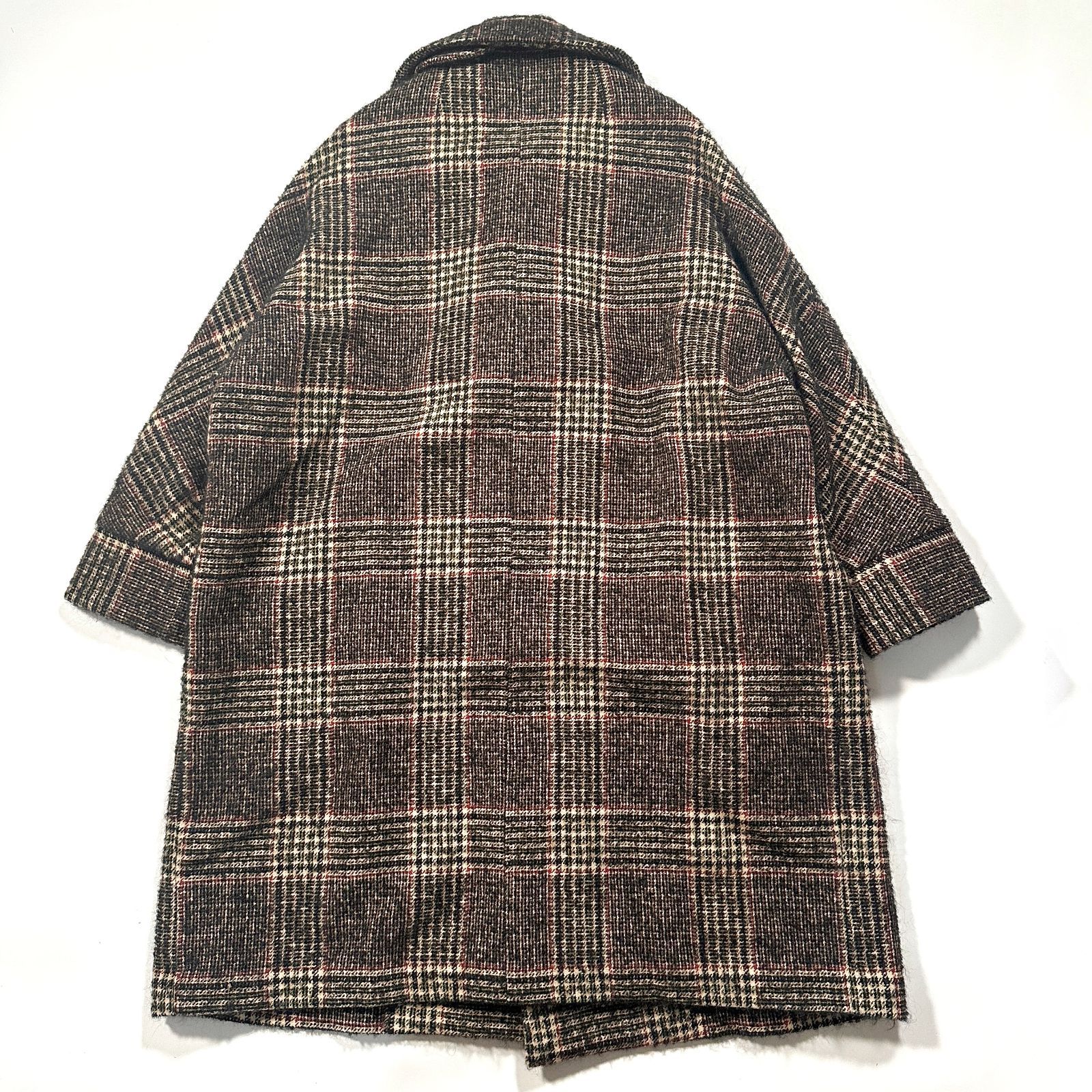 新品同様 TICCA ティッカ リリア チェック テント コート モヘヤ