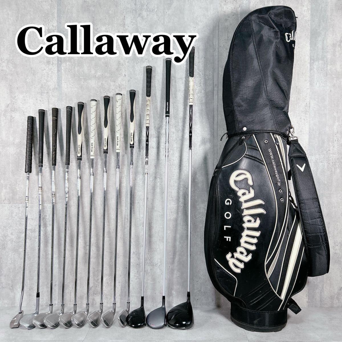 V098 キャロウェイ メンズ ゴルフ クラブ セット 13点 黒 V098